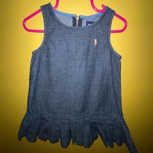 Baby Ralph Lauren denim dress. Size 18 months